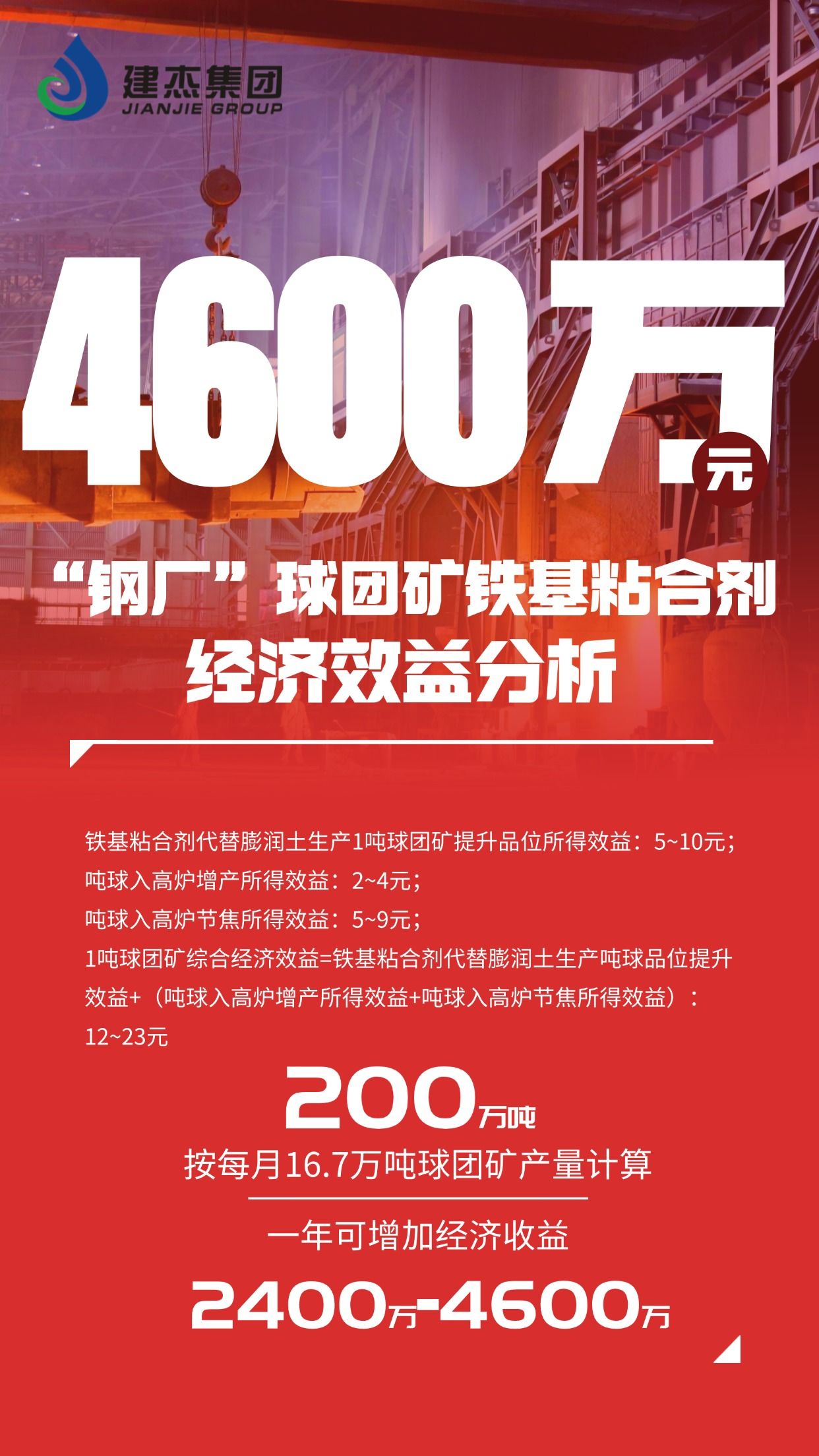 球团矿用铁基粘合剂